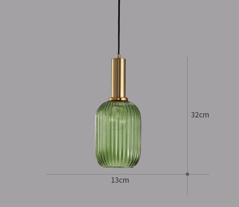 Vintage-Inspired ColorVibe Glass Pendant Light