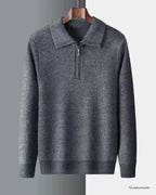 Gstaad Quarter-Zip Cashmere Sweater Grey / M