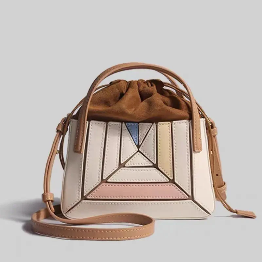 GeoChic Geometric Pattern Handbag - Trendy and Stylish