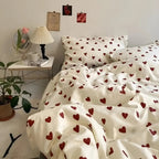 LoveLuxe Heart Print Bedding Set
