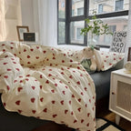 LoveLuxe Heart Print Bedding Set