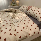 LoveLuxe Heart Print Bedding Set