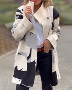 Trendy Long Sleeve Printed Jacket