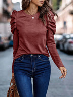 Stretchy Round Neck Jumper for Women