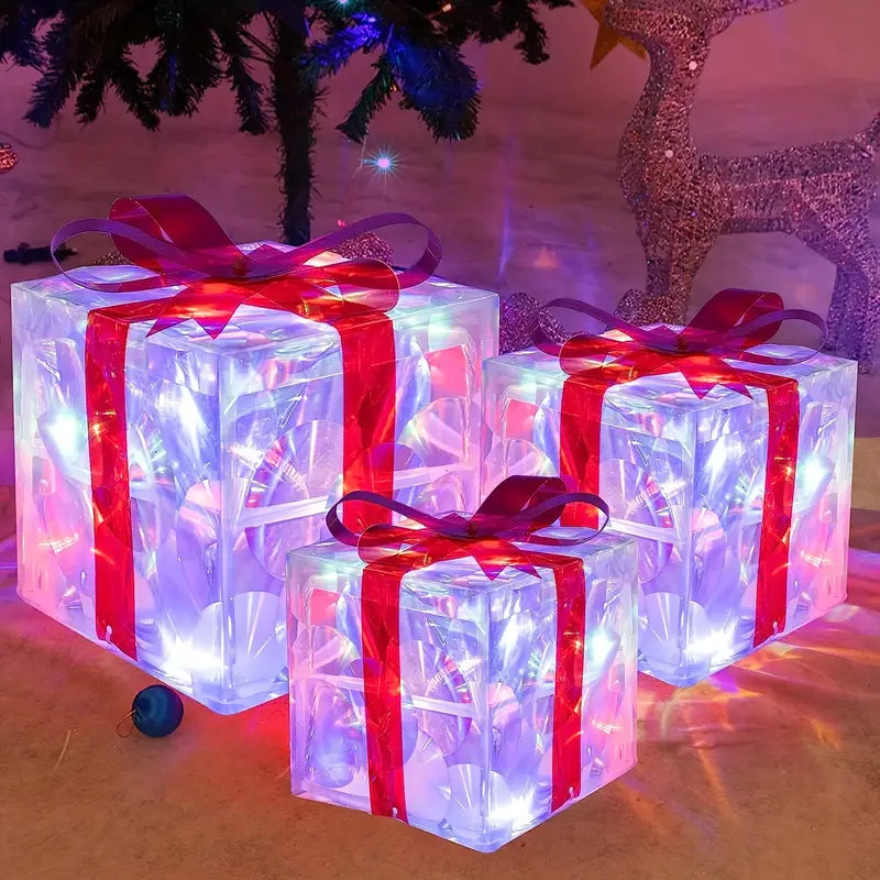 Christmas Decorative Gift Box Trio