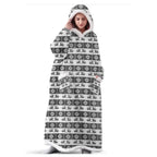 Oversized Sleeved Blanket Robe with Head Opening