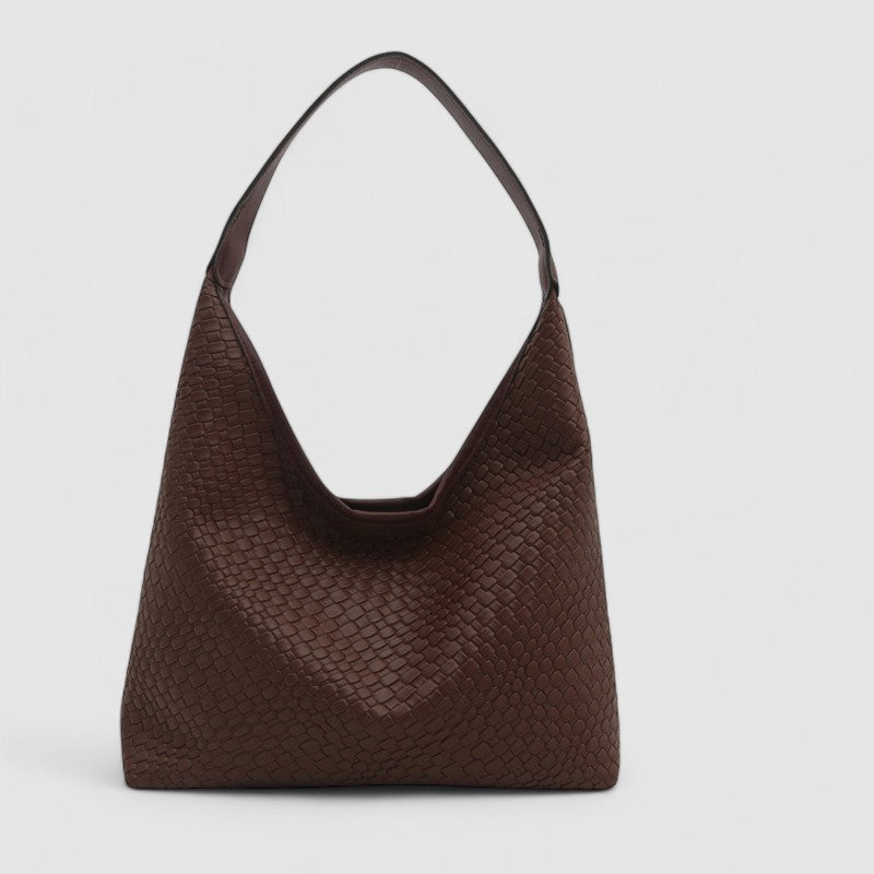 Constance Crocodile-Patterned Shoulder Bag