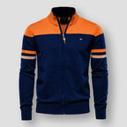 Hugo Men's Warm Zip-Up Cardigan with Collar