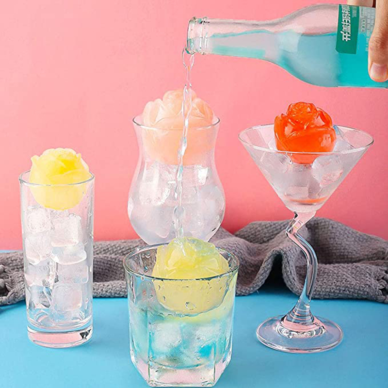Chic Rose-Design Ice Cube Mold