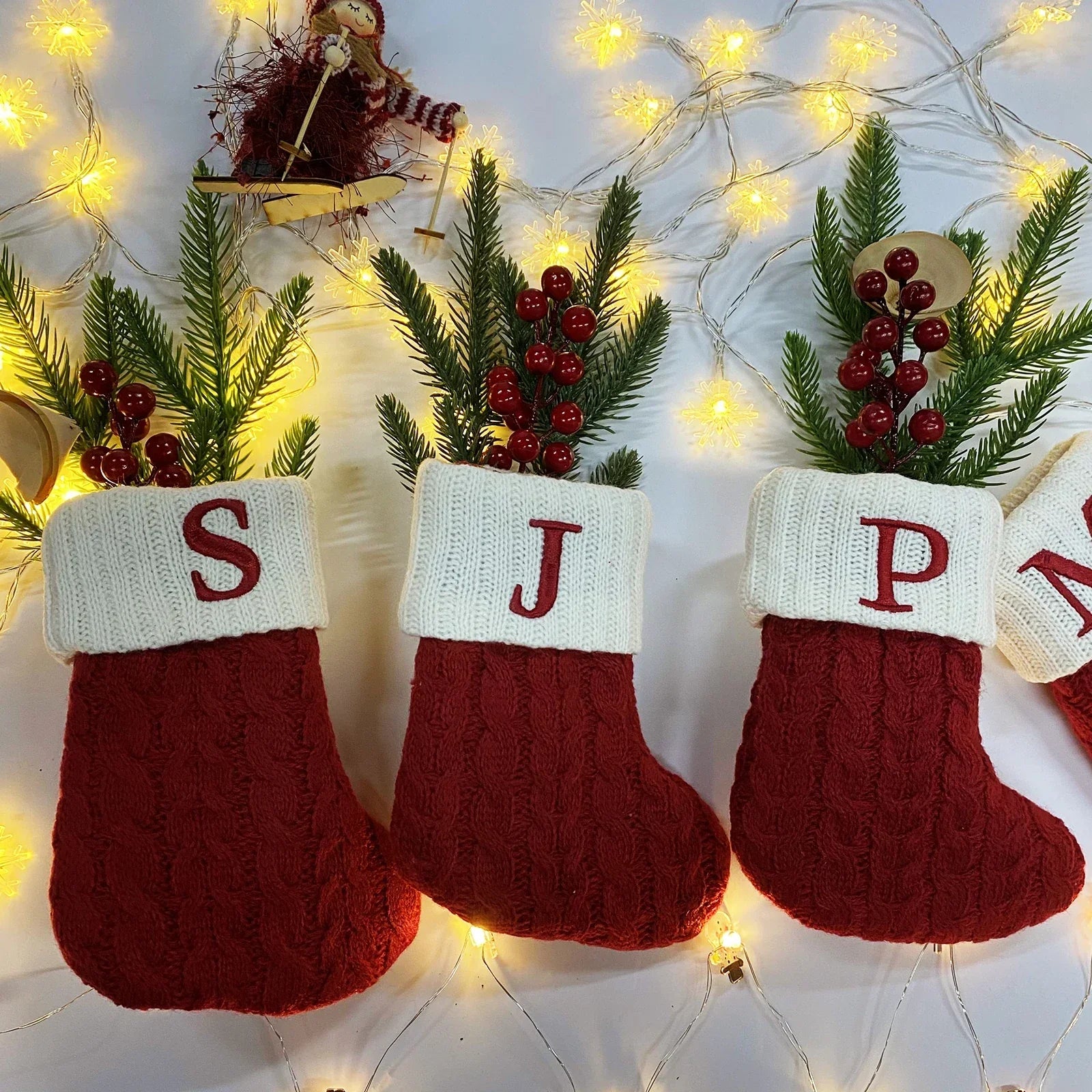 Customizable Christmas Sock Gift with Your Name