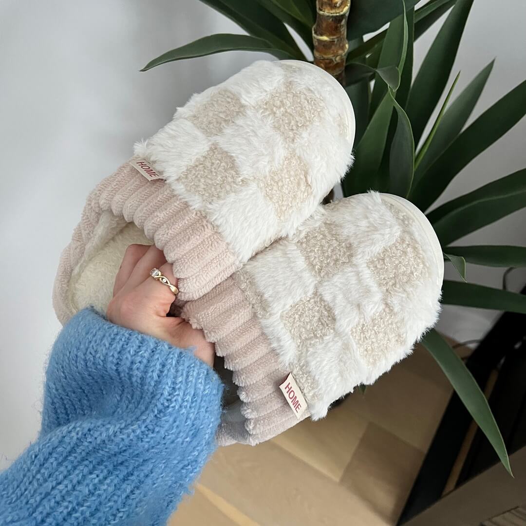 Cozy Cotton Winter Slippers - Thick and Soft Comfort