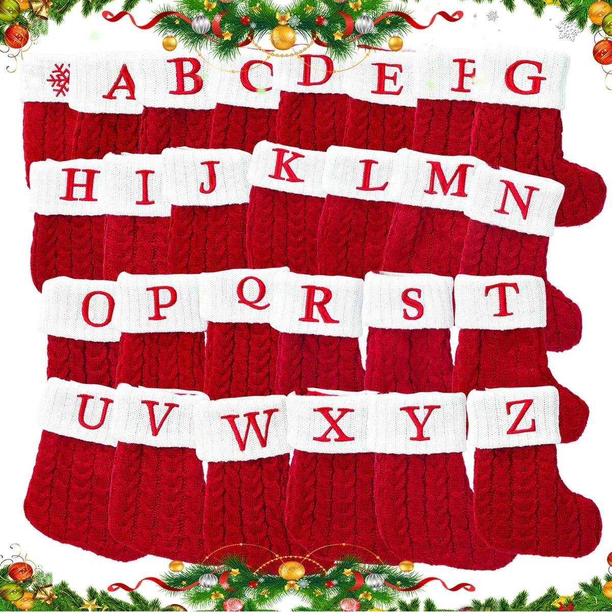 Customizable Christmas Sock Gift with Your Name