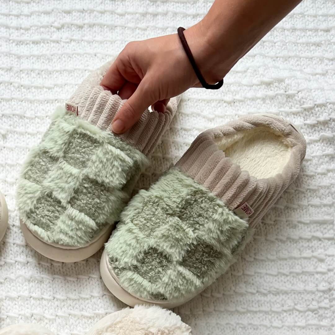 Cozy Cotton Winter Slippers - Thick and Soft Comfort