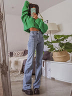 Mirjam - Red Star Flared Jeans