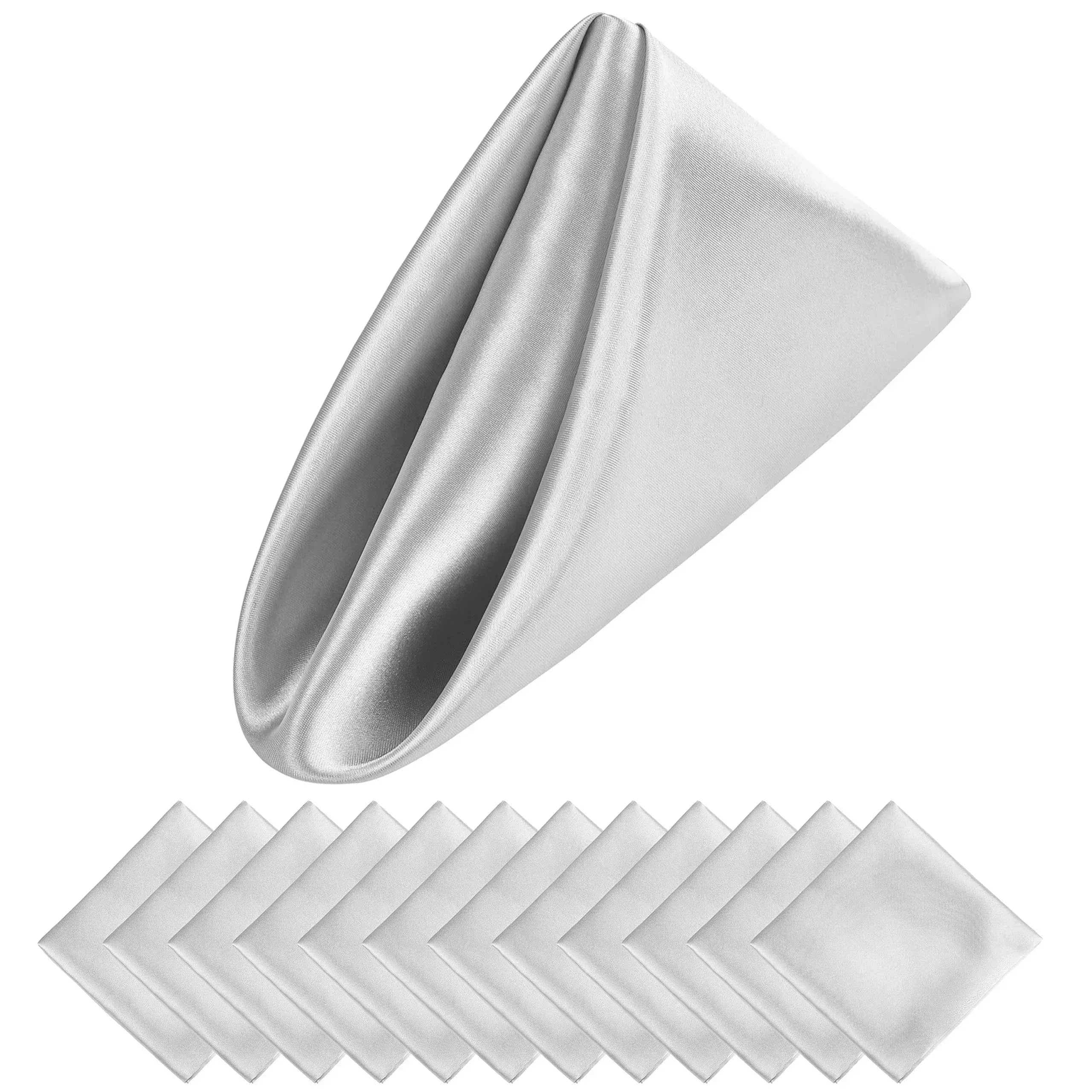 Luxury Satin Napkin Set of 12 for Elegant Table Decor