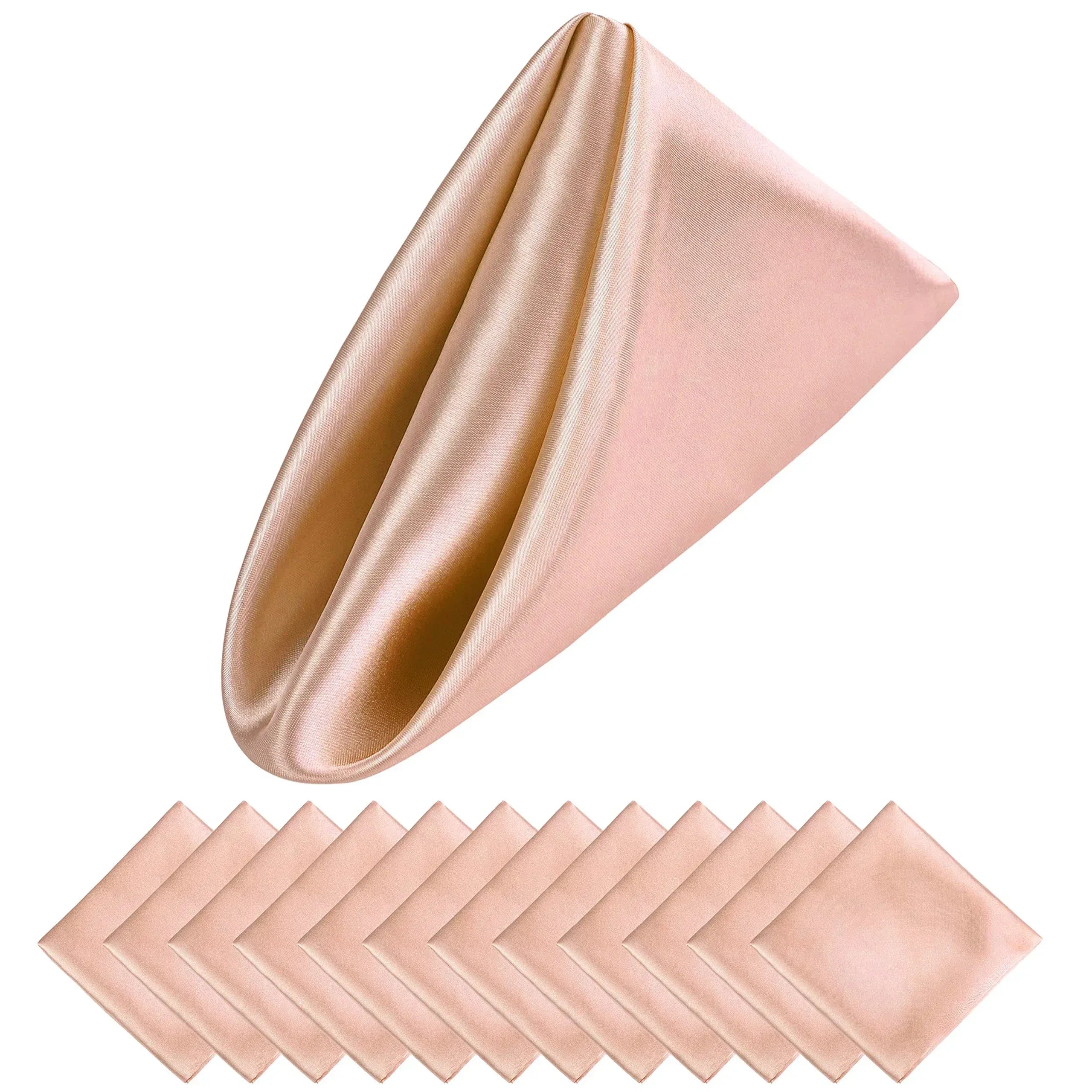 Luxury Satin Napkin Set of 12 for Elegant Table Decor