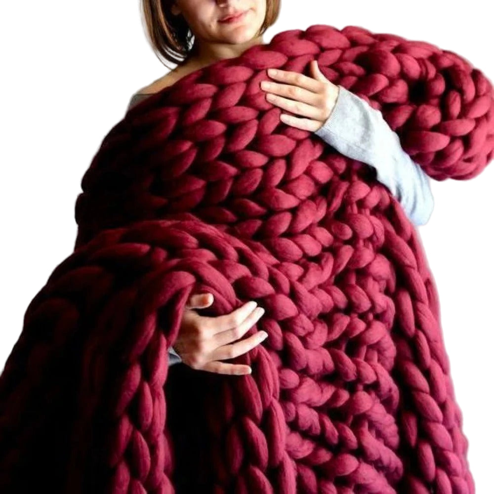 Thick Pattern Plush Yarn for Blankets and Duvets - Ideal for Crafters