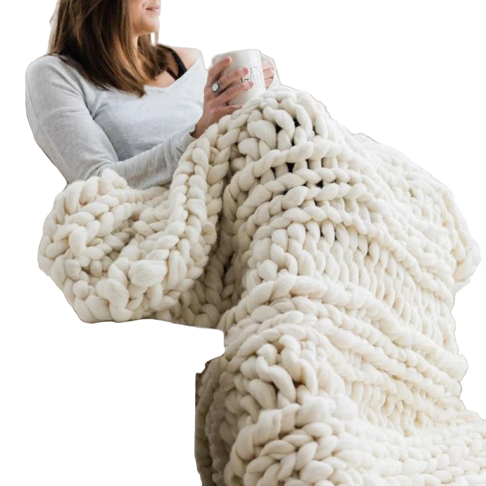 Thick Pattern Plush Yarn for Blankets and Duvets - Ideal for Crafters
