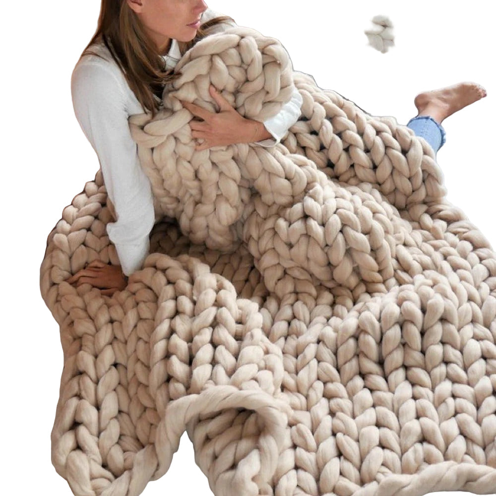 Thick Pattern Plush Yarn for Blankets and Duvets - Ideal for Crafters