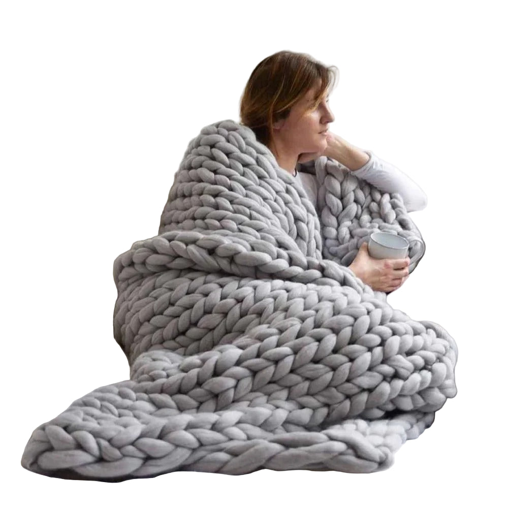 Thick Pattern Plush Yarn for Blankets and Duvets - Ideal for Crafters