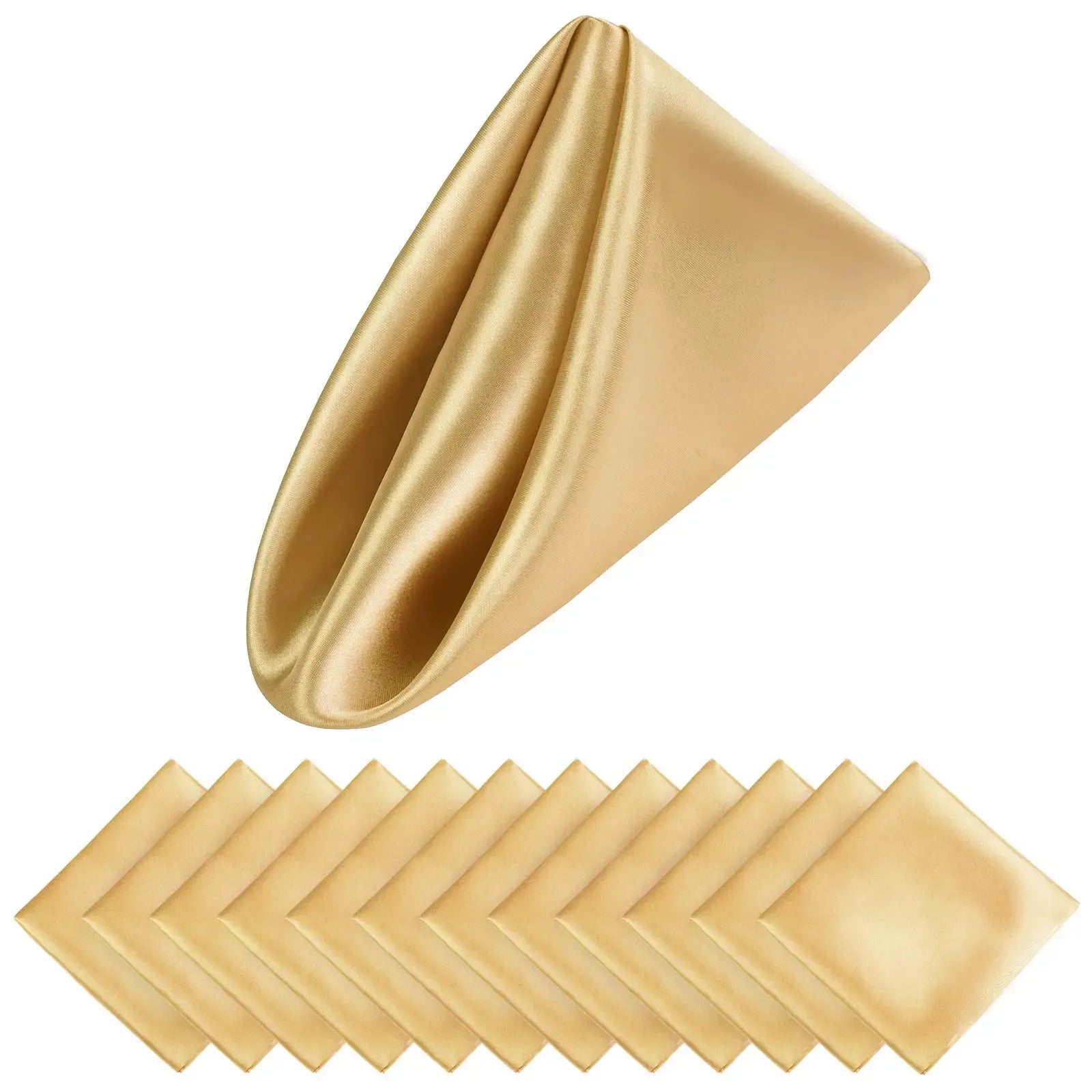 Luxury Satin Napkin Set of 12 for Elegant Table Decor