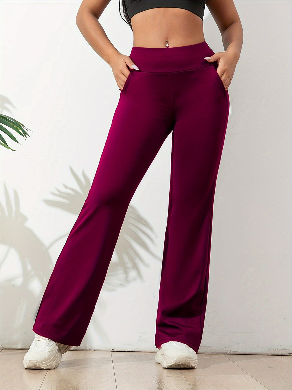 Flared Leg High-Waisted Women's Sports Leggings