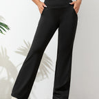 Flared Leg High-Waisted Women's Sports Leggings