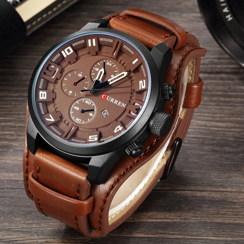 James | Premium Quartz Watch with Leather Strap