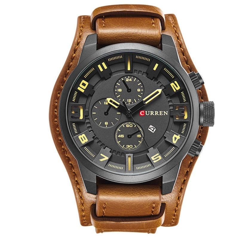 James | Premium Quartz Watch with Leather Strap