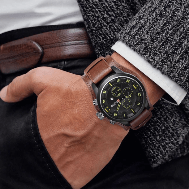 James | Premium Quartz Watch with Leather Strap