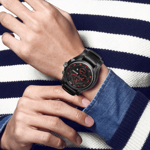 James | Premium Quartz Watch with Leather Strap