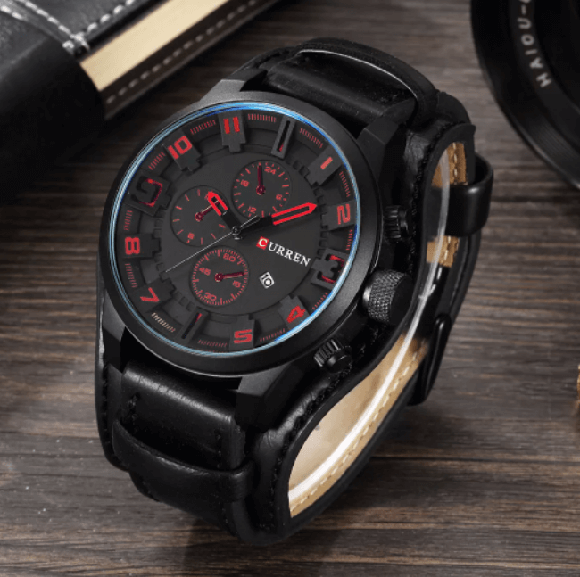 James | Premium Quartz Watch with Leather Strap