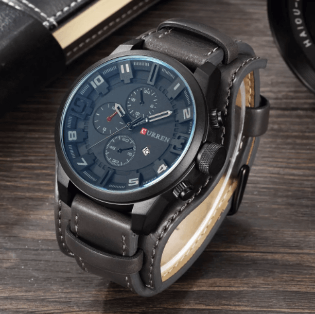 James | Premium Quartz Watch with Leather Strap