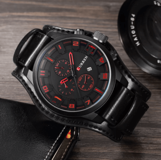 James | Premium Quartz Watch with Leather Strap