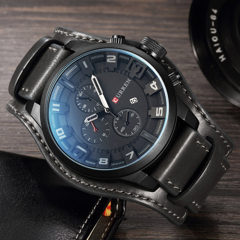 James | Premium Quartz Watch with Leather Strap