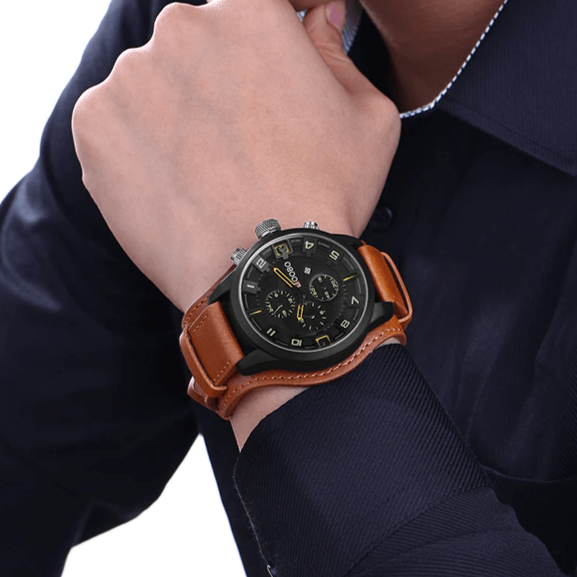 James | Premium Quartz Watch with Leather Strap