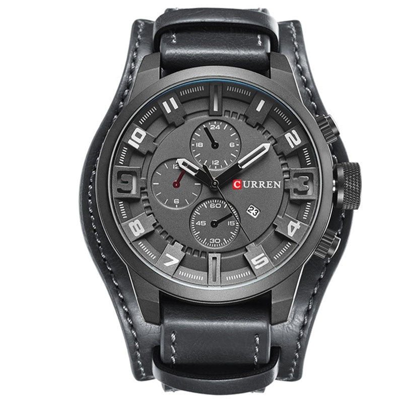 James | Premium Quartz Watch with Leather Strap