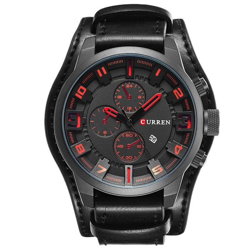 James | Premium Quartz Watch with Leather Strap