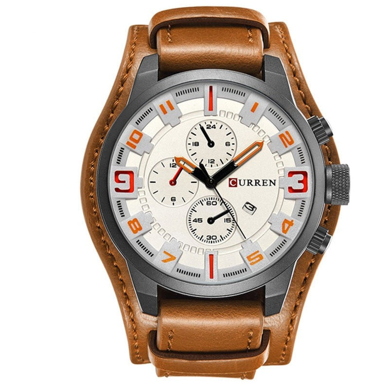 James | Premium Quartz Watch with Leather Strap