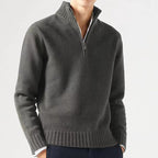 Jasper | Men's Zip-Up Knitted Sweater with Chunky Collar