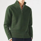 Jasper | Men's Zip-Up Knitted Sweater with Chunky Collar
