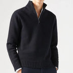 Jasper | Men's Zip-Up Knitted Sweater with Chunky Collar
