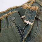 Jeanne | Women's Distressed Cargo Jeans