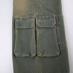 Jeanne | Women's Distressed Cargo Jeans