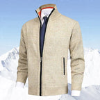 John | Stylish Men's Zip-Up Cardigan with Collar and Pockets