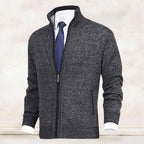 John | Stylish Men's Zip-Up Cardigan with Collar and Pockets