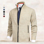 John | Stylish Men's Zip-Up Cardigan with Collar and Pockets
