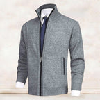 John | Stylish Men's Zip-Up Cardigan with Collar and Pockets