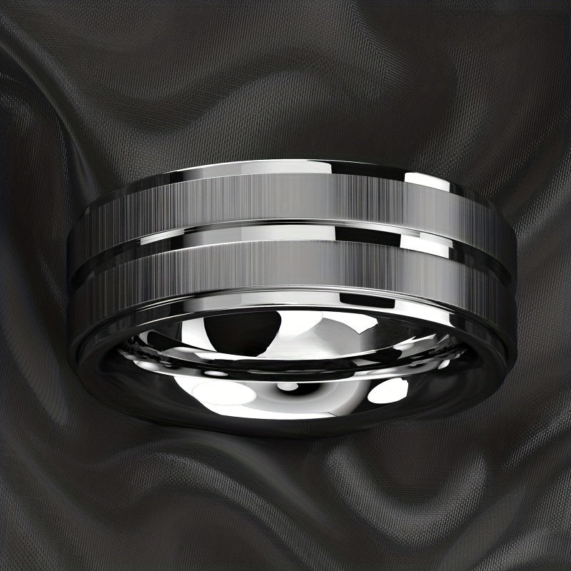Joris | Sleek Polished Stainless Steel Ring for Men