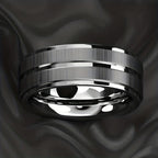 Joris | Sleek Polished Stainless Steel Ring for Men